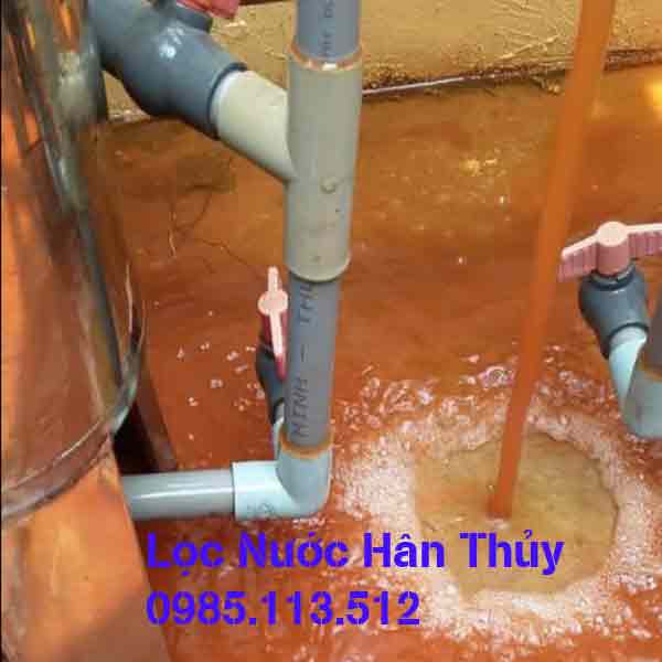 Nguồn nước giếng khoan nhiễm phèn chua