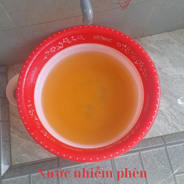 Nguồn nước giếng khoan nhiễm phèn sắt